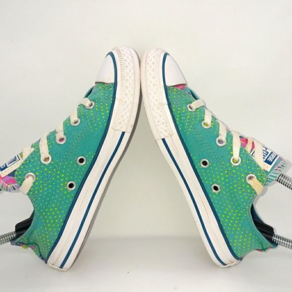 Converse Chuck Taylor All Star Low Ox Fashion Sneakers Juniors Size 2 Green - Picture 5 of 8